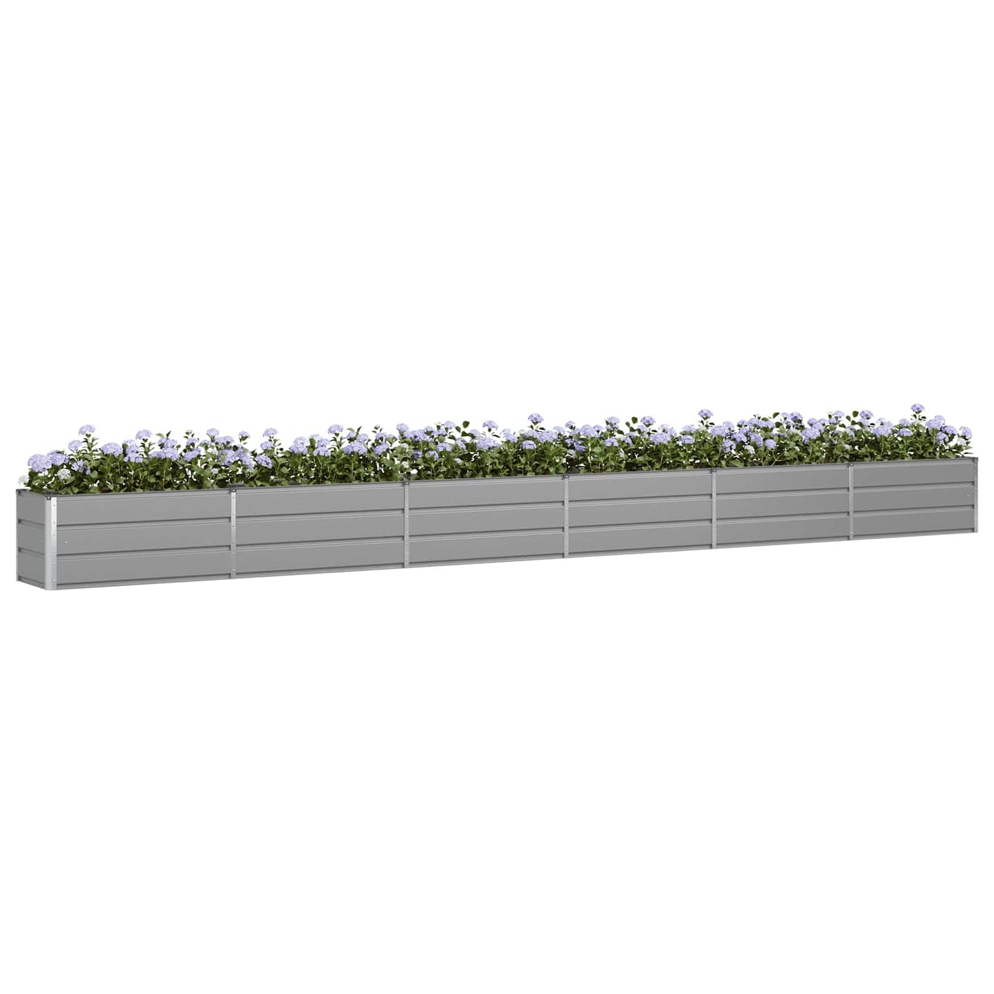 Vidaxx jardinière gris clair 480 x 50 x 45 cm acier galvanisé