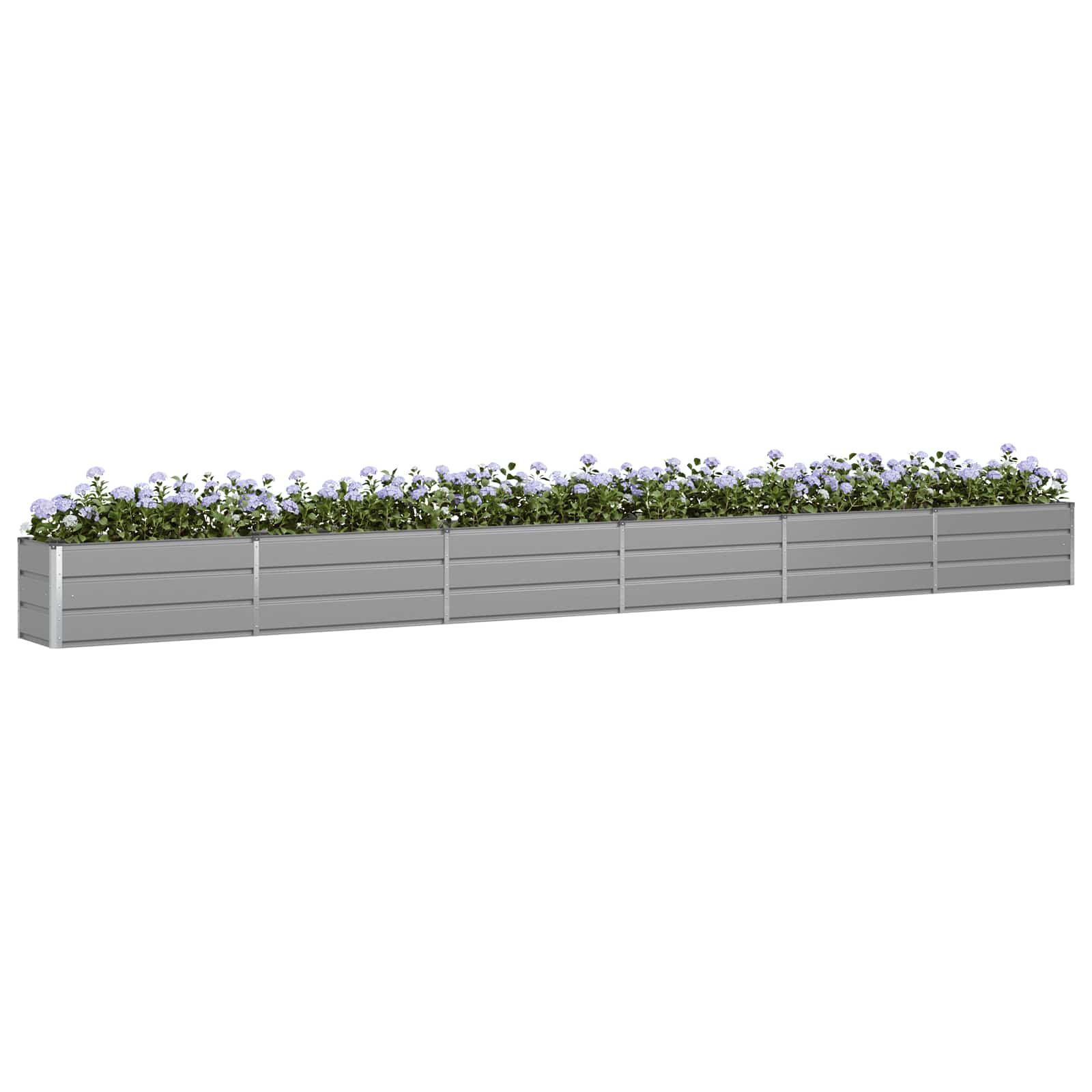 Vidaxx jardinière gris clair 480 x 50 x 45 cm acier galvanisé