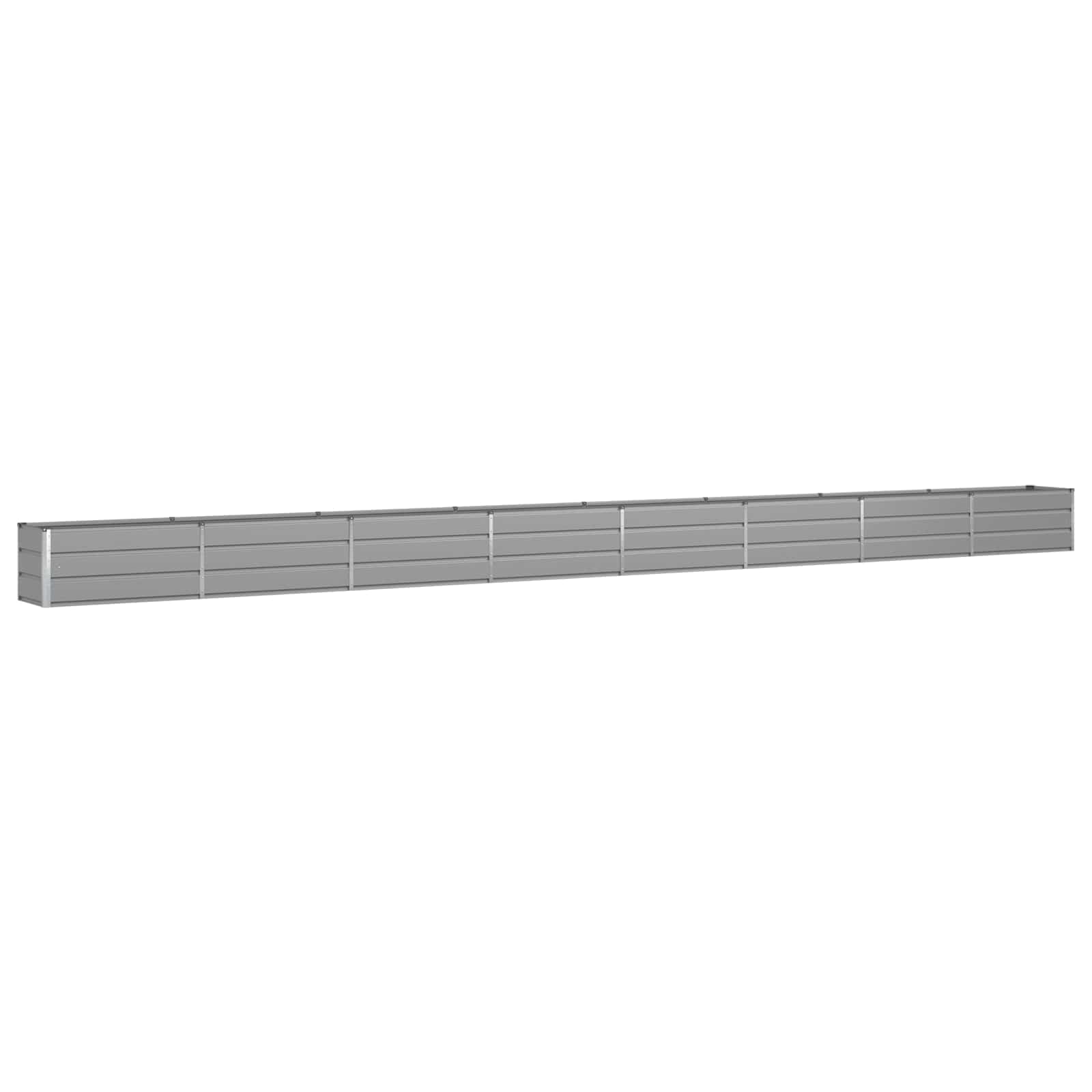 Vidaxx jardinière gris clair 480 x 50 x 45 cm acier galvanisé