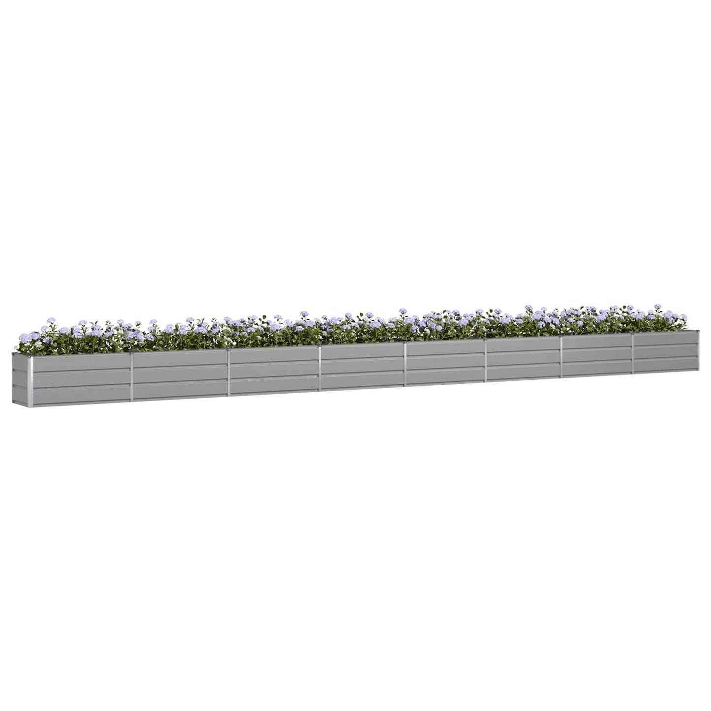 Vidaxx jardinière gris clair 480 x 50 x 45 cm acier galvanisé