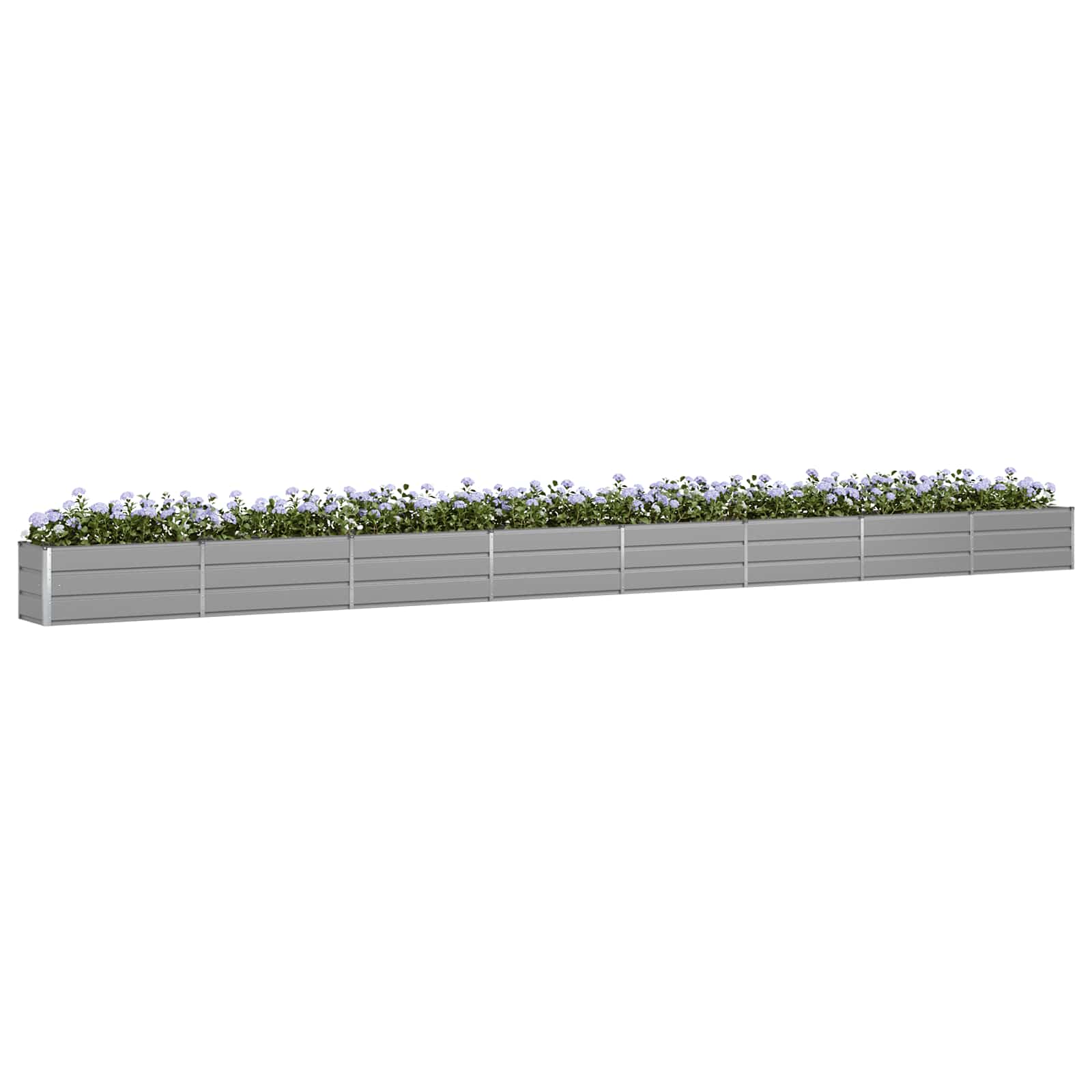 Vidaxx jardinière gris clair 480 x 50 x 45 cm acier galvanisé