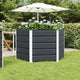 VidaXL jardinière anthracite 129 x 129 x 75 cm acier