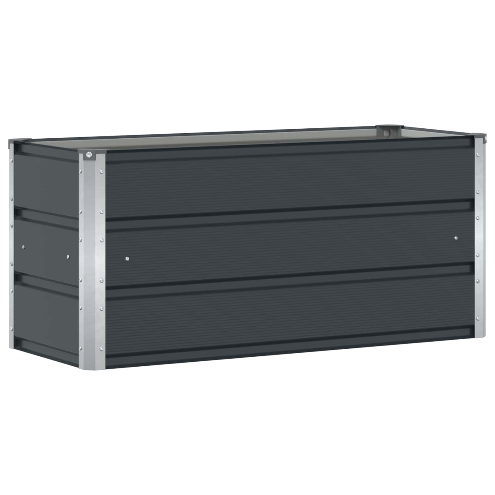 Vidaxx jardinière anthracite 100 x 40 x 45 cm acier