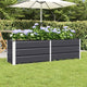 VidaXL jardinière anthracite 160 x 40 x 45 cm acier