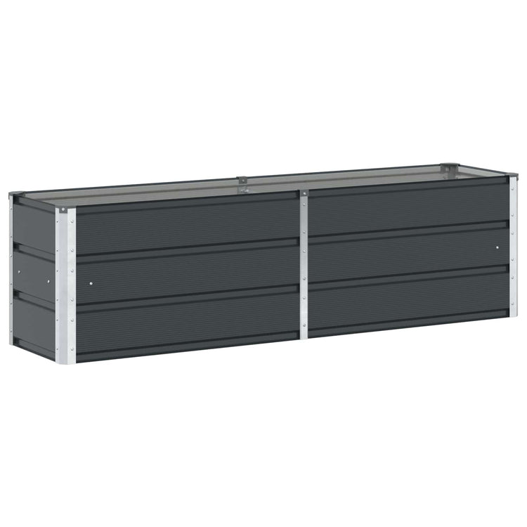 VidaXL jardinière anthracite 160 x 40 x 45 cm acier
