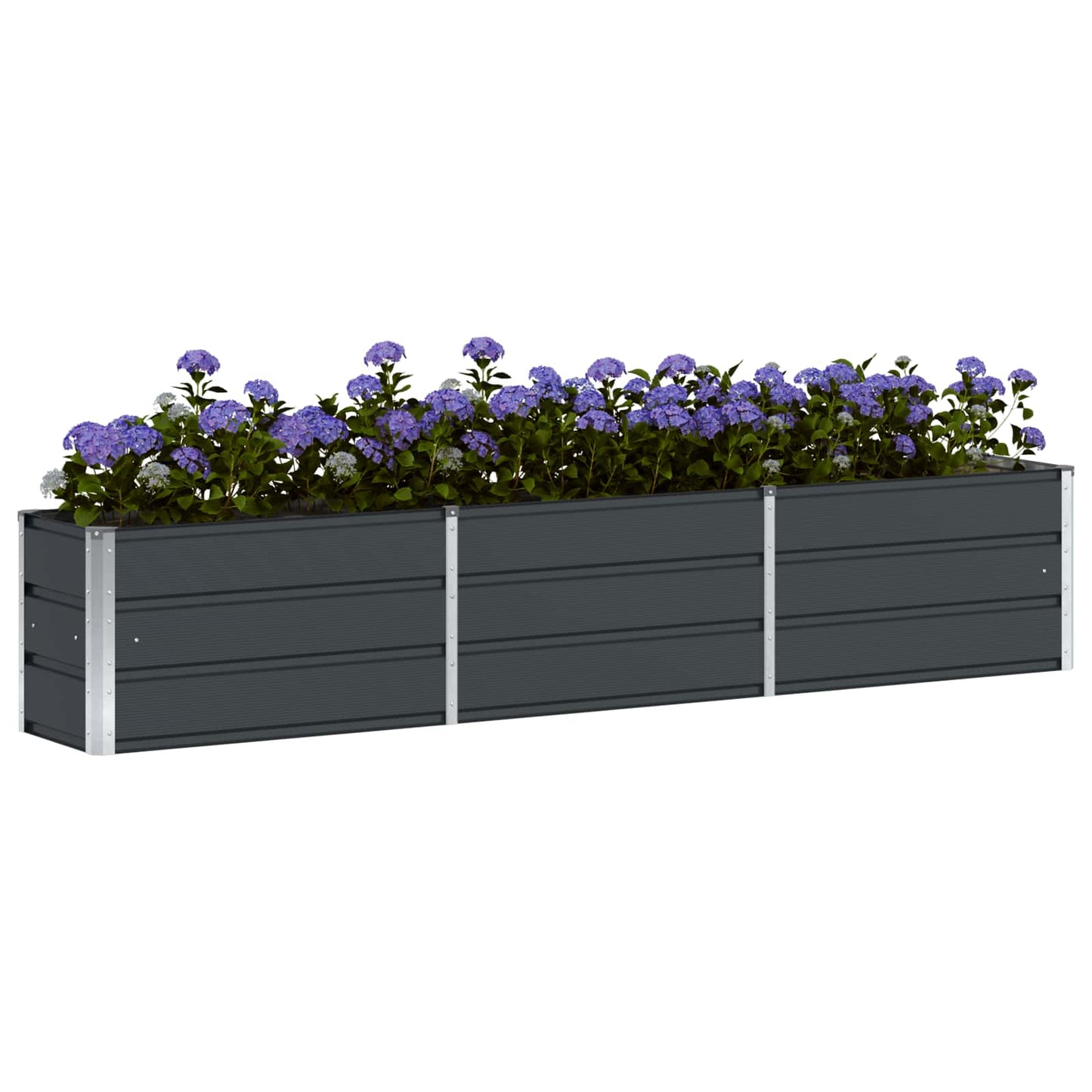Vidaxx jardinière anthracite 240 x 40 x 45 cm acier