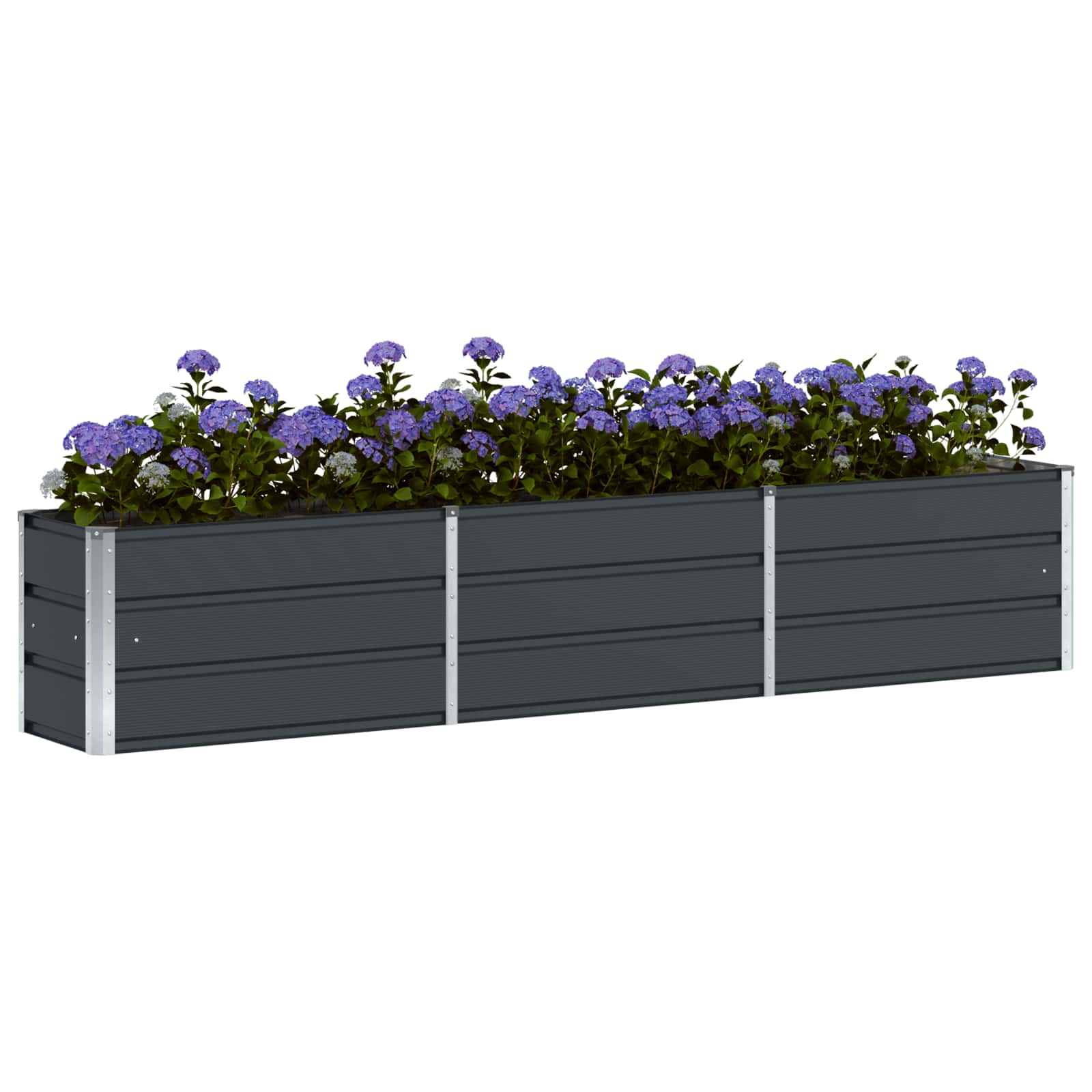 Vidaxx jardinière anthracite 240 x 40 x 45 cm acier
