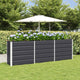 VidaXL jardinière anthracite 160 x 40 x 75 cm acier