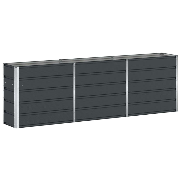 VidaXL jardinière anthracite 160 x 40 x 75 cm acier