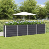 VidaXL jardinière anthracite 160 x 40 x 75 cm acier