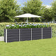 VidaXL jardinière anthracite 160 x 40 x 75 cm acier