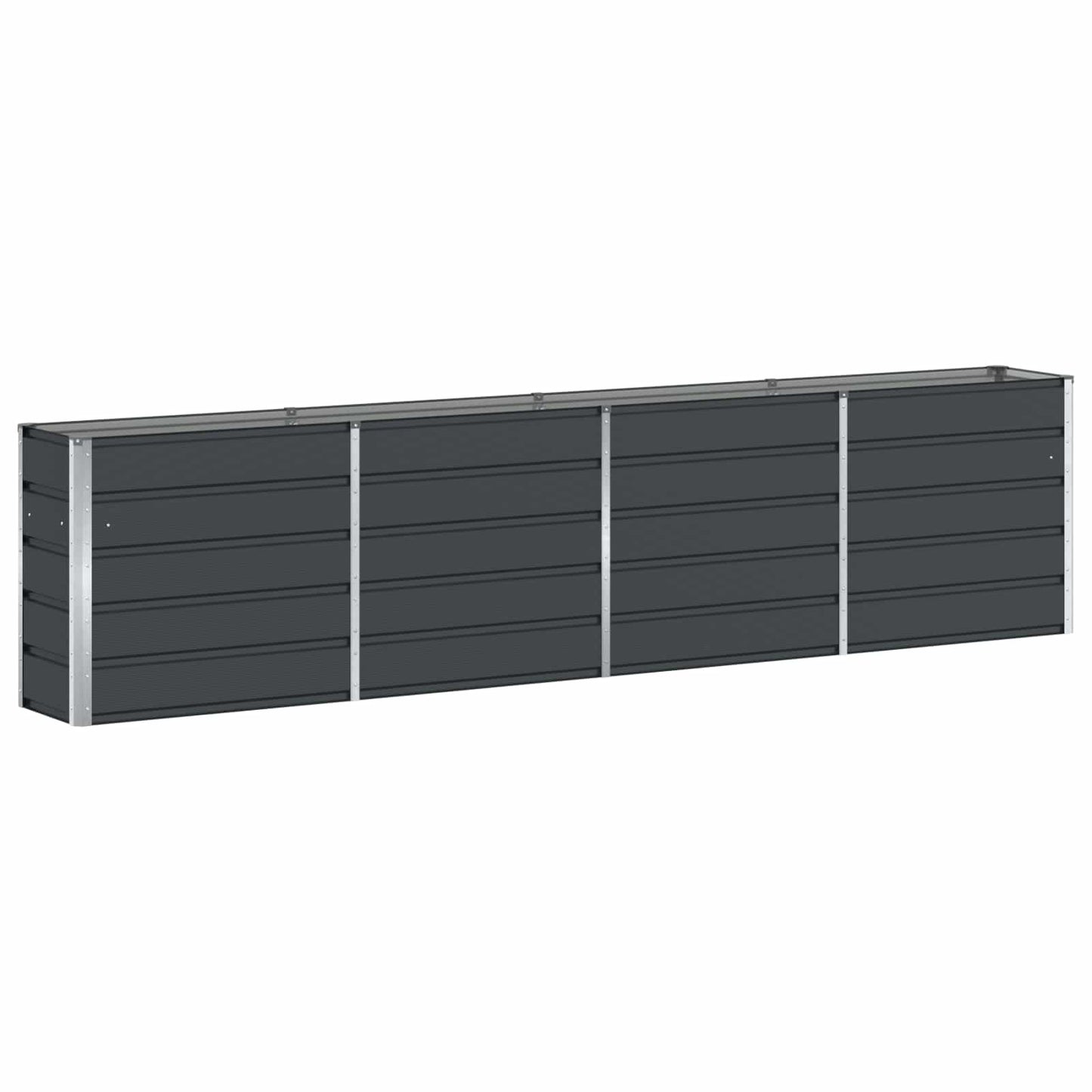 VidaXL jardinière anthracite 160 x 40 x 75 cm acier