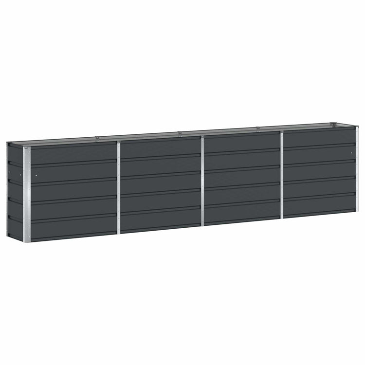 VidaXL jardinière anthracite 160 x 40 x 75 cm acier