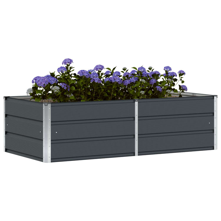 Vidaxx jardinière anthracite 160 x 80 x 45 cm acier