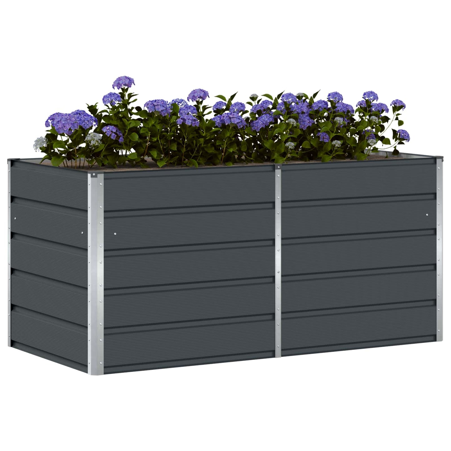 Vidaxx jardinière anthracite 160 x 80 x 75 cm acier