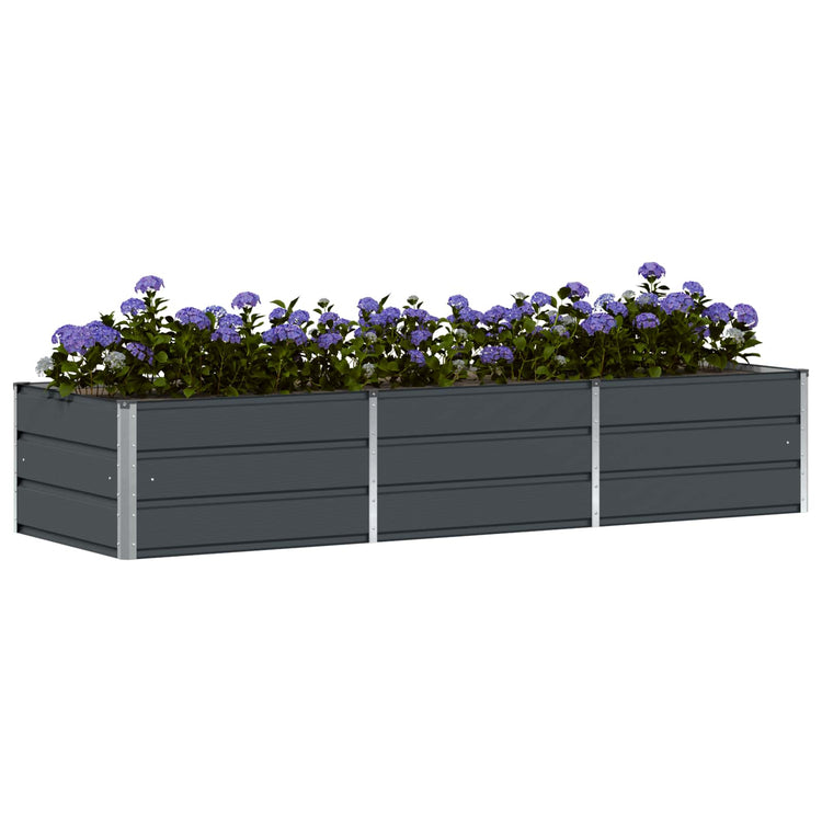 Vidaxx jardinière anthracite 240 x 80 x 45 cm acier