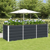 Vidaxx jardinière anthracite 240 x 80 x 75 cm acier