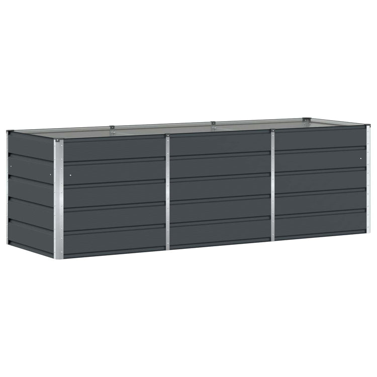 Vidaxx jardinière anthracite 240 x 80 x 75 cm acier