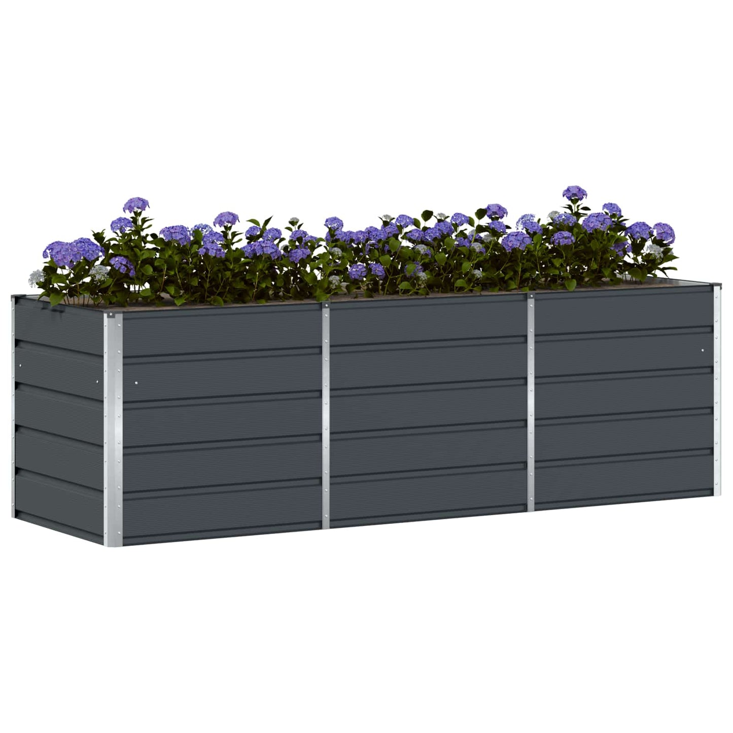 Vidaxx jardinière anthracite 240 x 80 x 75 cm acier