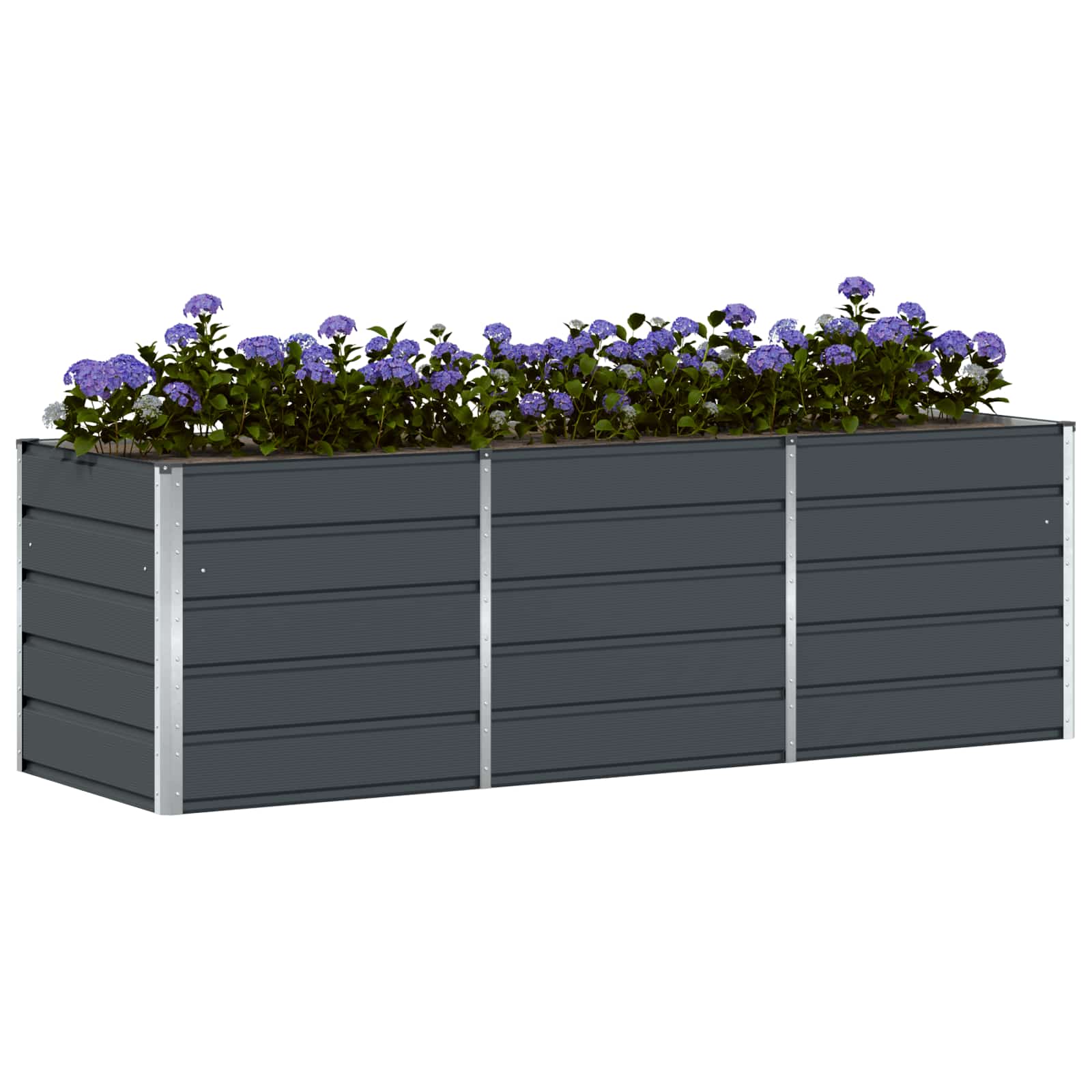 Vidaxx jardinière anthracite 240 x 80 x 75 cm acier