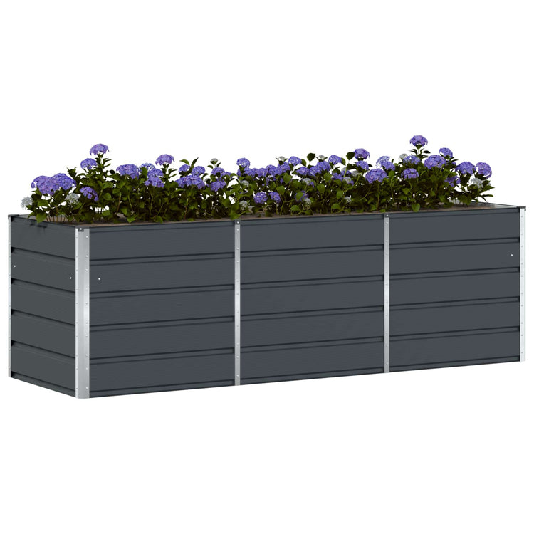 Vidaxx jardinière anthracite 240 x 80 x 75 cm acier
