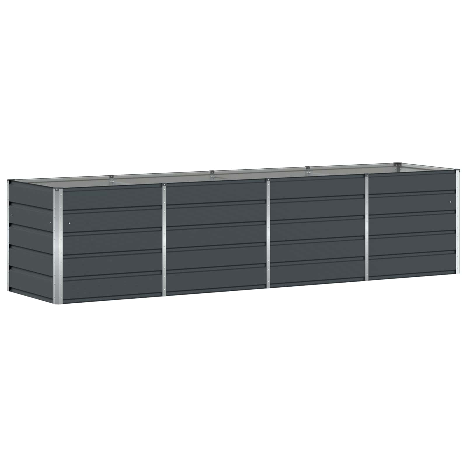 Vidaxx jardinière anthracite 240 x 80 x 75 cm acier