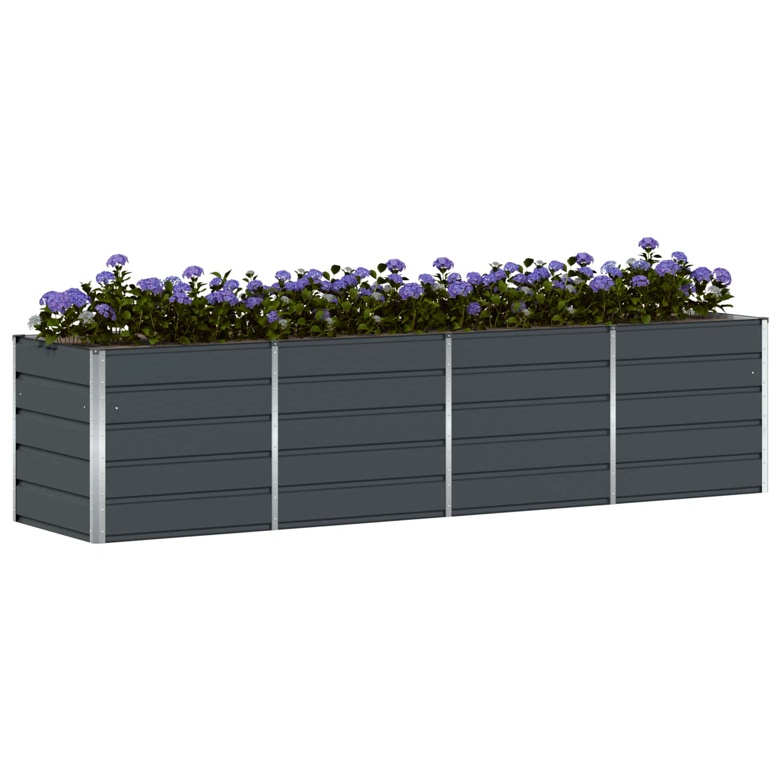 Vidaxx jardinière anthracite 240 x 80 x 75 cm acier