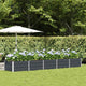 Vidaxx jardinière anthracite 400 x 80 x 45 cm acier