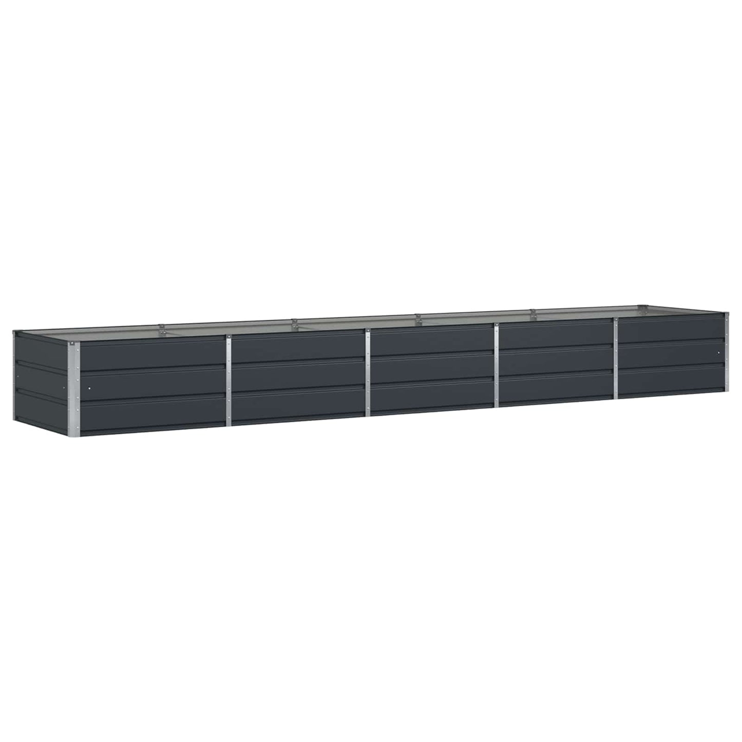 Vidaxx jardinière anthracite 400 x 80 x 45 cm acier