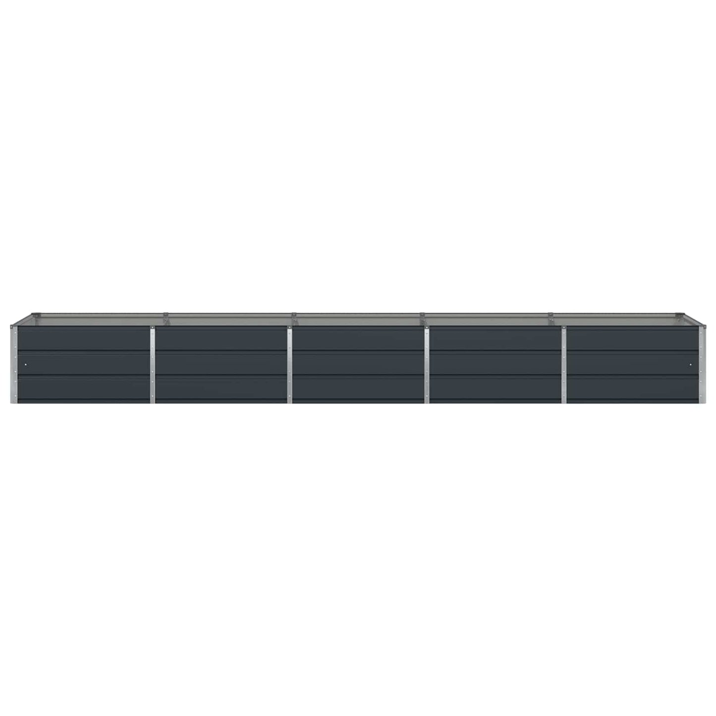 Vidaxx jardinière anthracite 400 x 80 x 45 cm acier