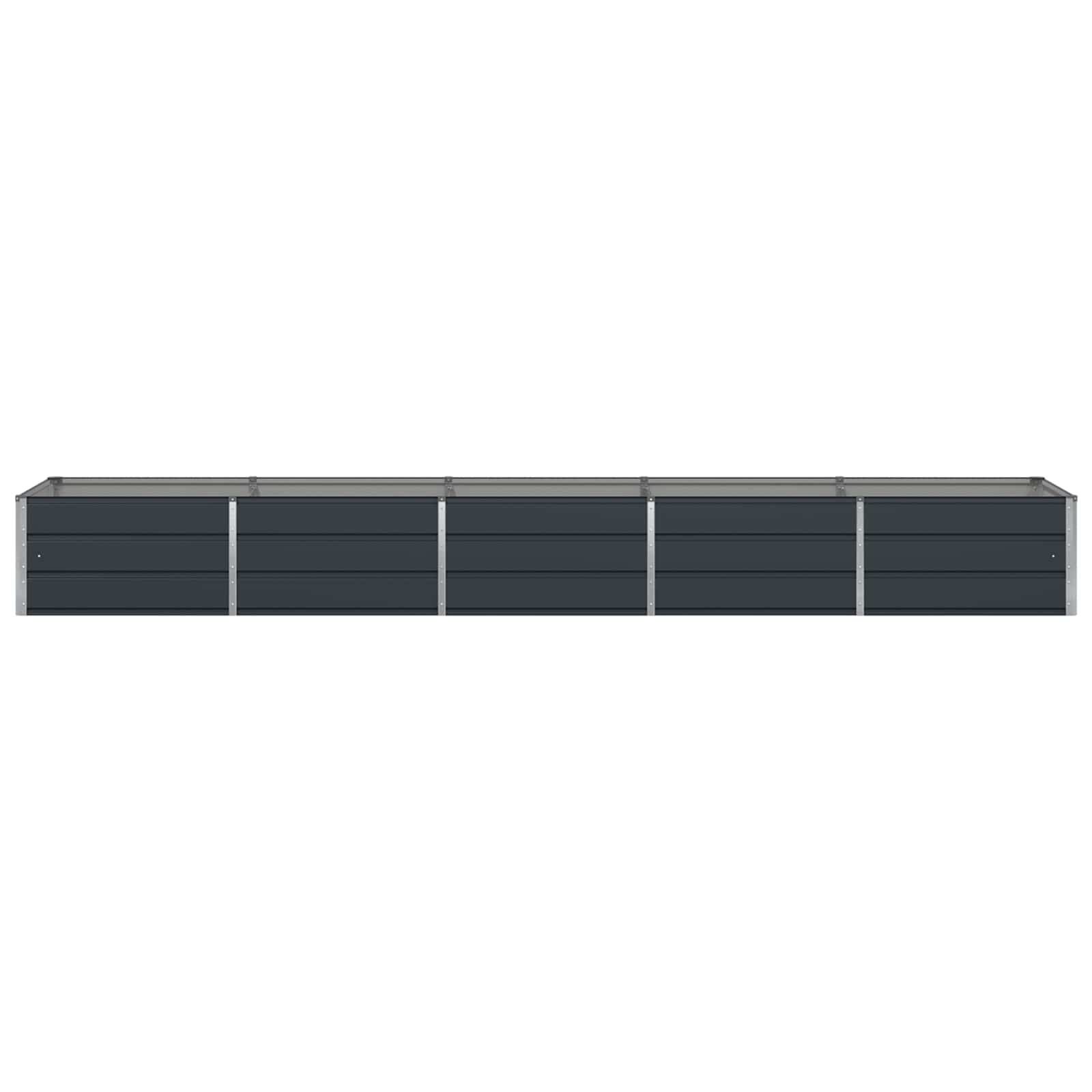 Vidaxx jardinière anthracite 400 x 80 x 45 cm acier