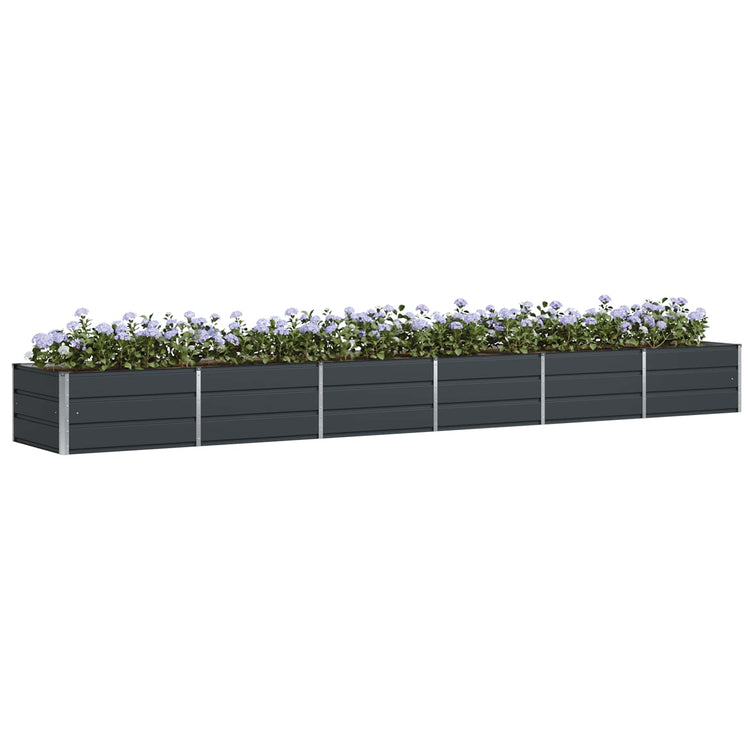 Vidaxx jardinière anthracite 480 x 80 x 45 cm acier