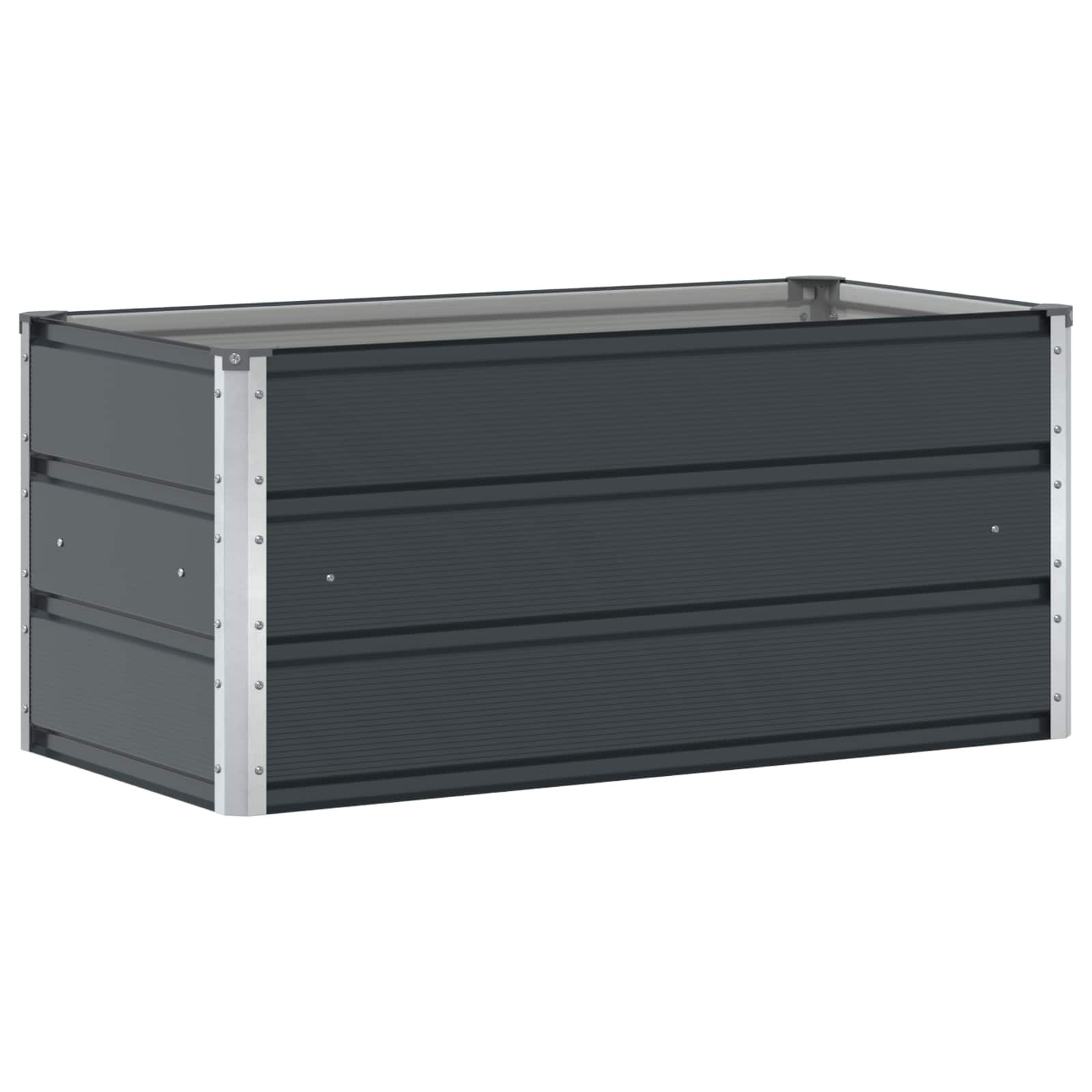 Vidaxx jardinière anthracite 100 x 50 x 45 cm en acier galvanisé