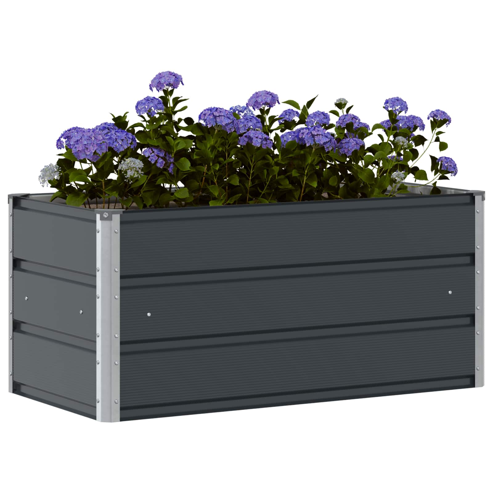 Vidaxx jardinière anthracite 100 x 50 x 45 cm en acier galvanisé