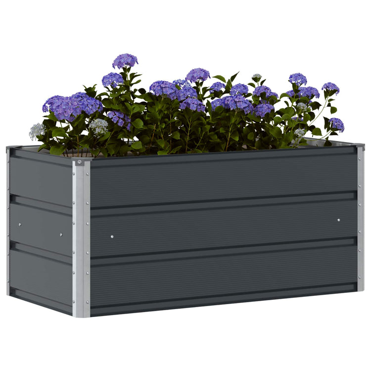 Vidaxx jardinière anthracite 100 x 50 x 45 cm en acier galvanisé