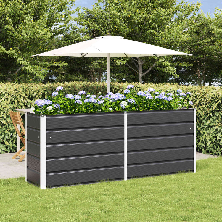 Vidaxx jardinière anthracite 480 x 50 x 45 cm acier galvanisé