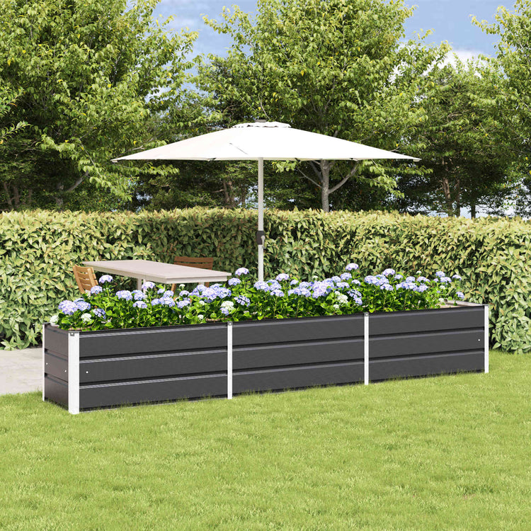 Vidaxx jardinière anthracite 480 x 50 x 45 cm acier galvanisé