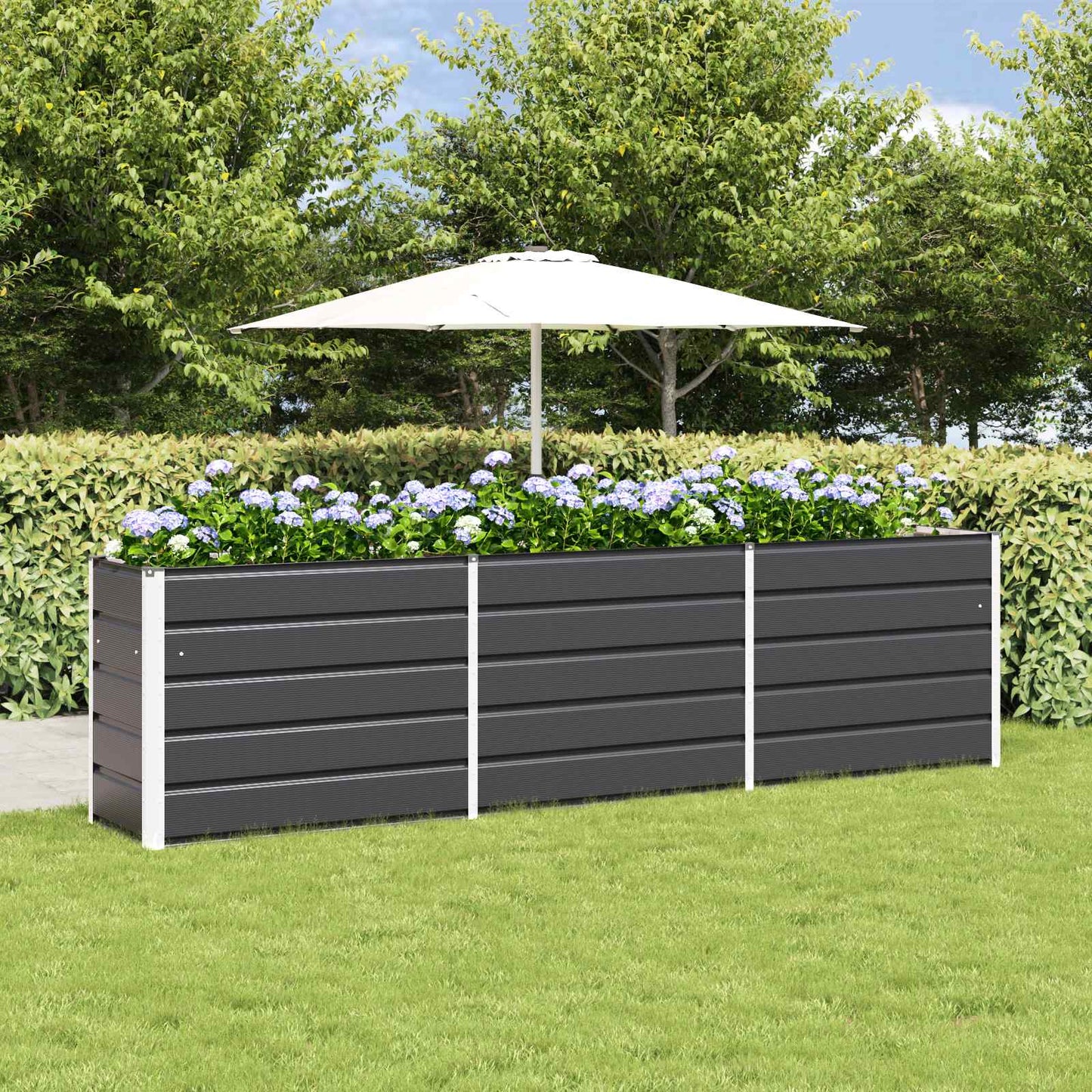 Vidaxx jardinière anthracite 480 x 50 x 45 cm acier galvanisé