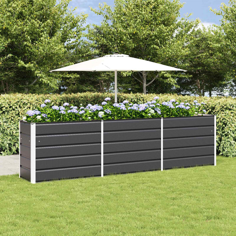 Vidaxx jardinière anthracite 480 x 50 x 45 cm acier galvanisé