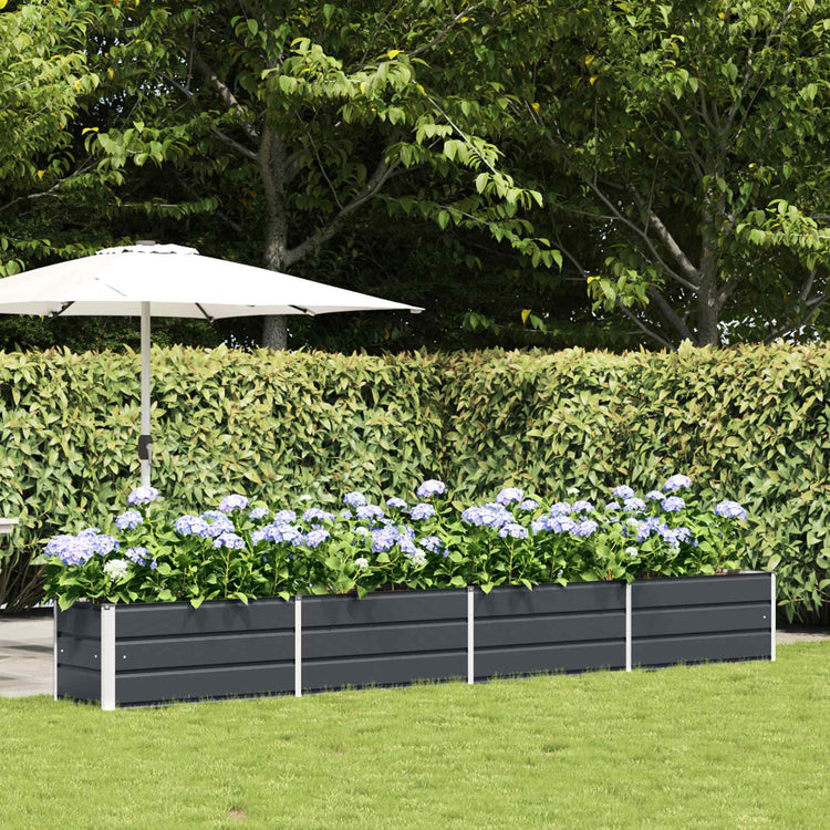 Vidaxx jardinière anthracite 480 x 50 x 45 cm acier galvanisé