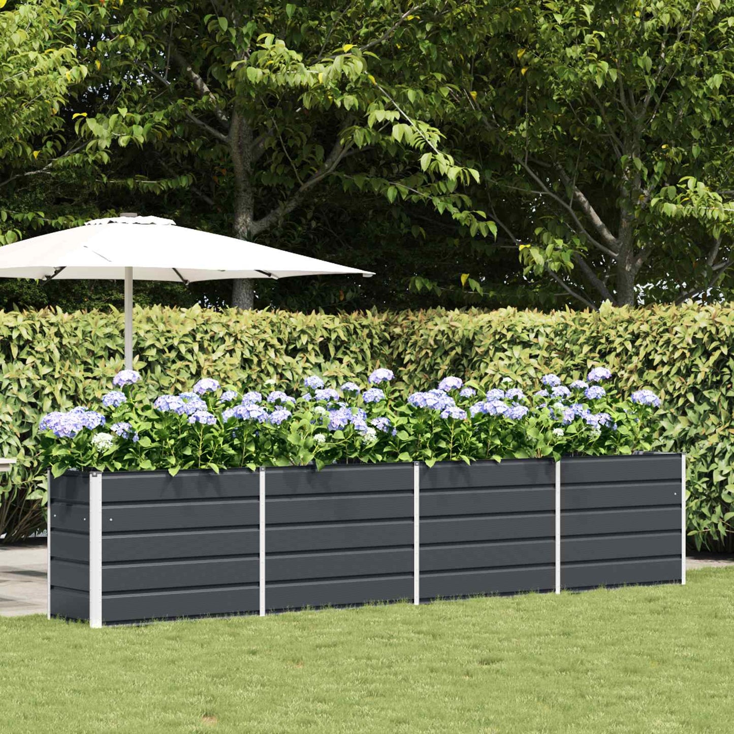 Vidaxx jardinière anthracite 480 x 50 x 45 cm acier galvanisé