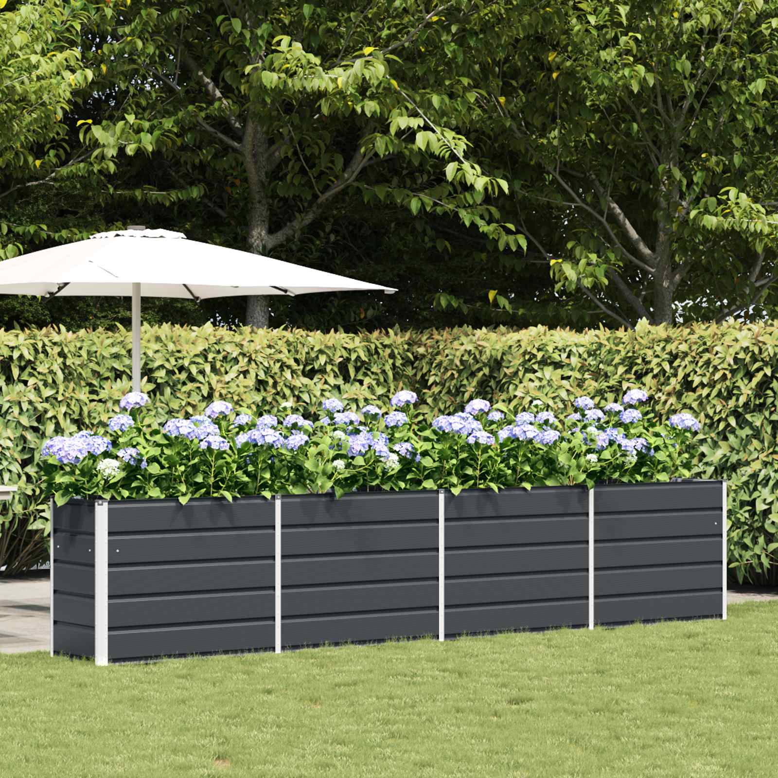 Vidaxx jardinière anthracite 480 x 50 x 45 cm acier galvanisé