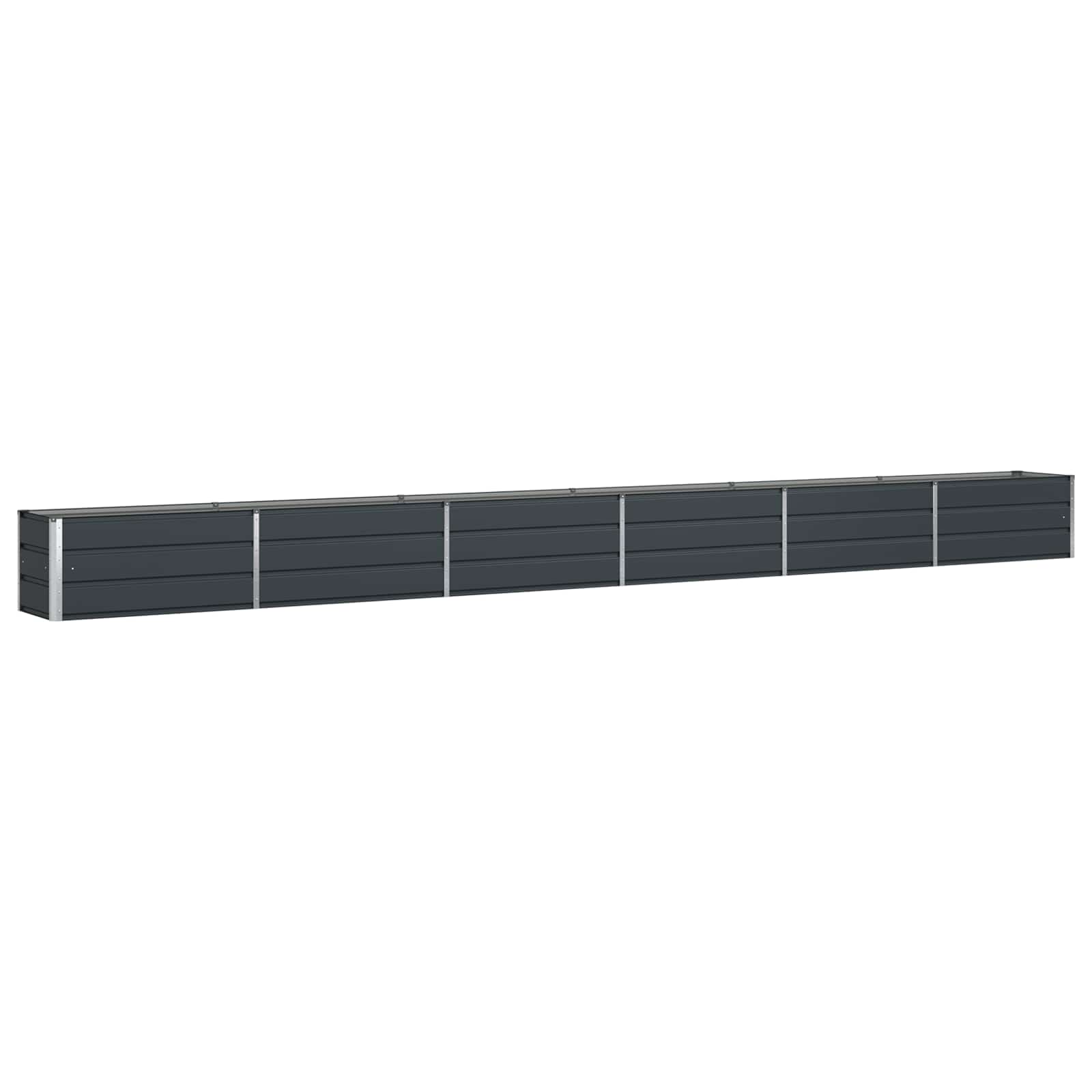 Vidaxx jardinière anthracite 480 x 50 x 45 cm acier galvanisé