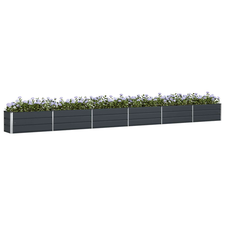 Vidaxx jardinière anthracite 480 x 50 x 45 cm acier galvanisé