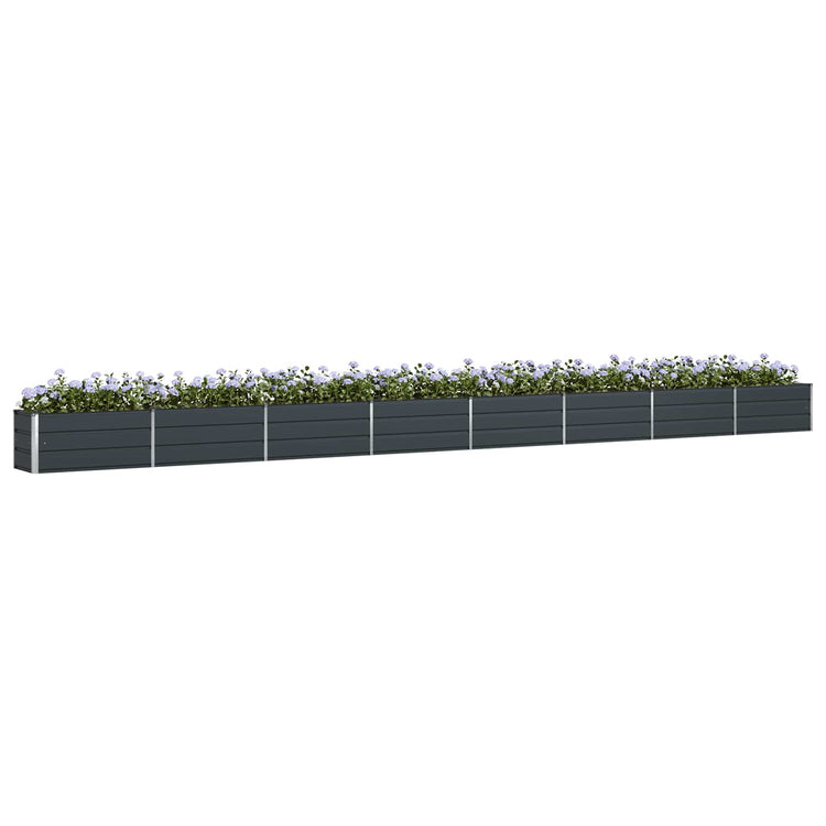 Vidaxx jardinière anthracite 480 x 50 x 45 cm acier galvanisé