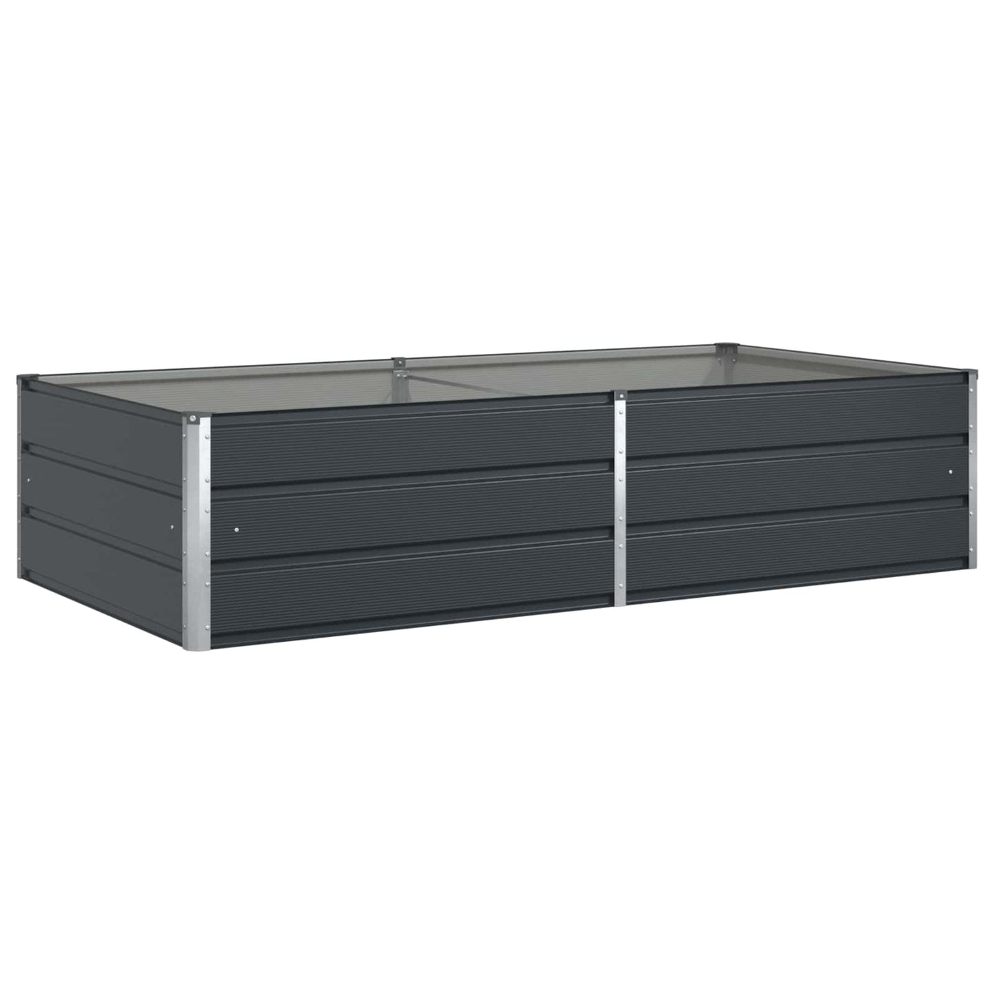 Vidaxx jardinière anthracite 195 x 100 x 45 cm acier galvanisé