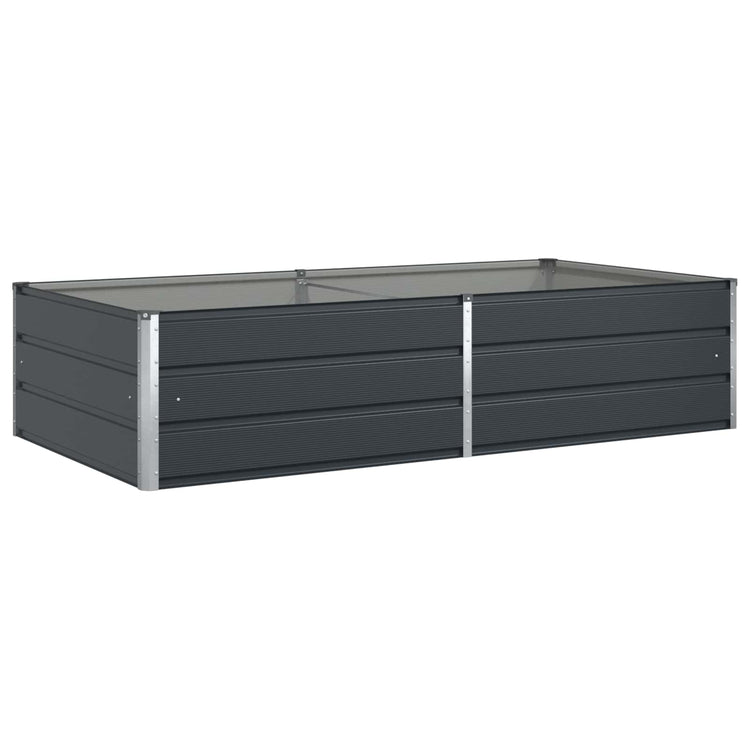 Vidaxx jardinière anthracite 195 x 100 x 45 cm acier galvanisé