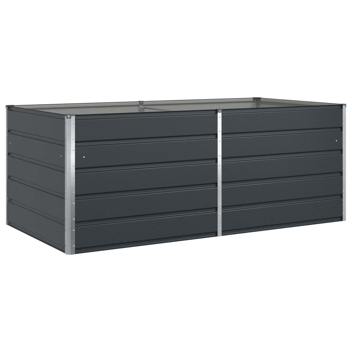 Vidaxx jardinière anthracite 195 x 100 x 45 cm acier galvanisé