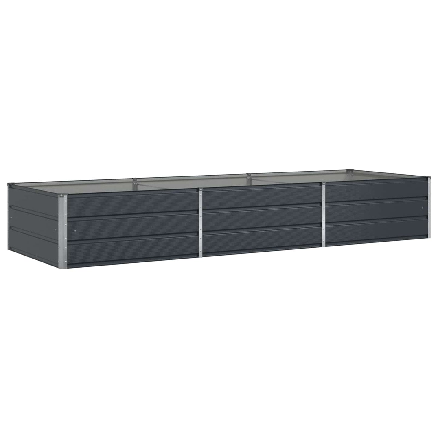 Vidaxx jardinière anthracite 195 x 100 x 45 cm acier galvanisé
