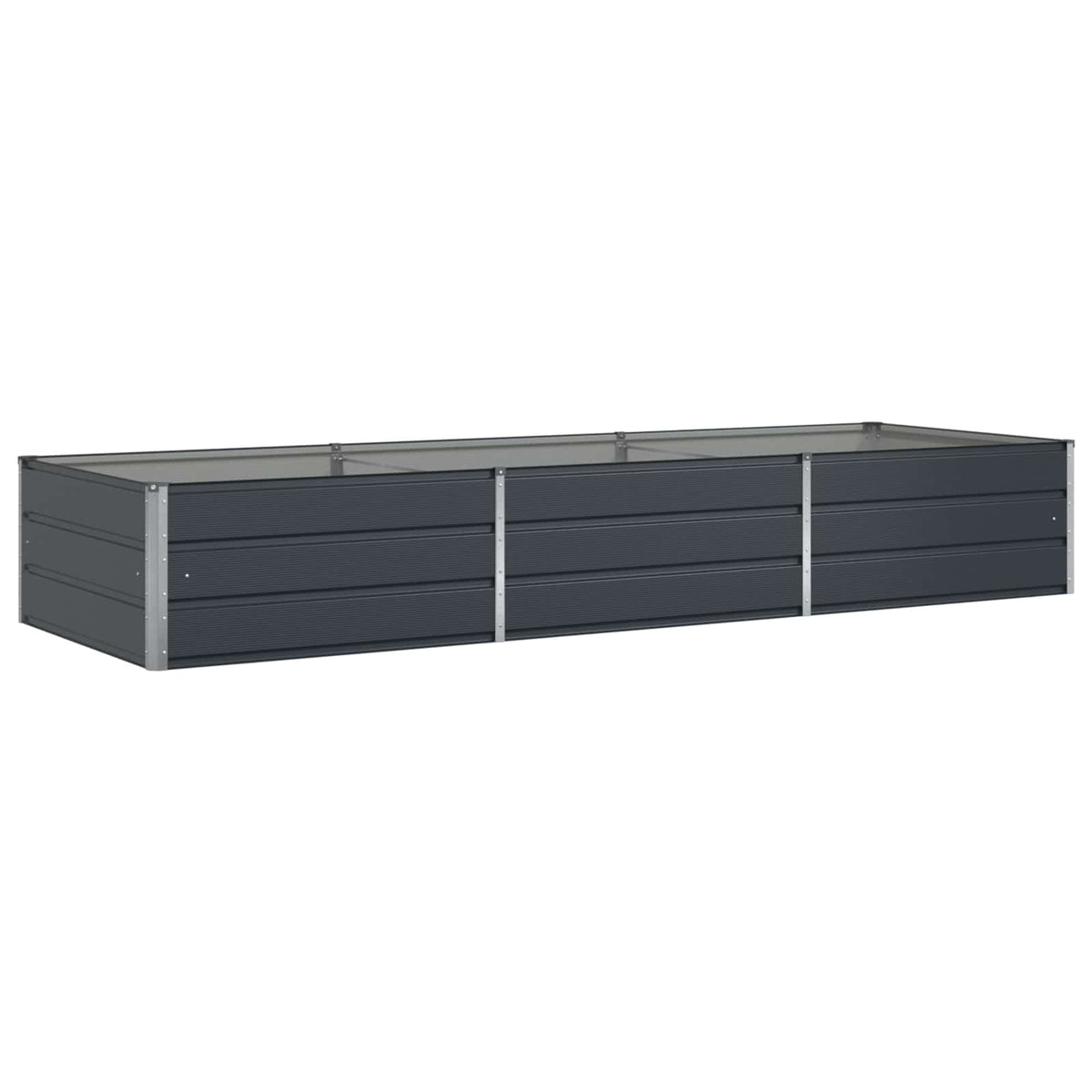 Vidaxx jardinière anthracite 195 x 100 x 45 cm acier galvanisé